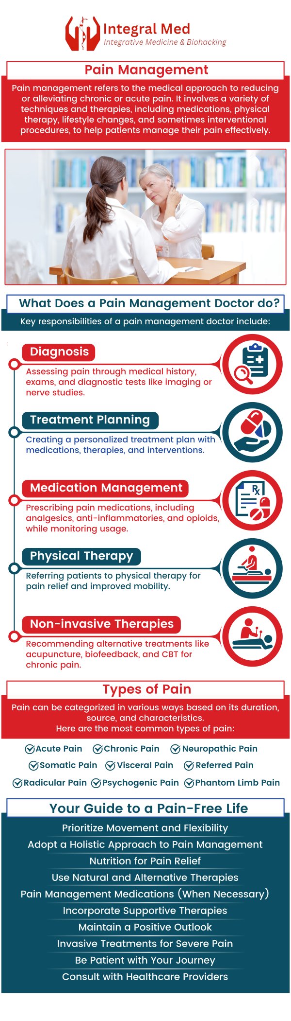 At Integral Med in Elmhurst, IL, Dr. George Zdravkov and team provide personalized pain treatment focused on long-term relief and improved mobility. Each treatment plan is carefully customized to address the underlying cause of pain, using advanced diagnostic techniques and proven therapies. With a compassionate approach and commitment to patient well-being, Dr. Zdravkov helps individuals manage discomfort and regain their quality of life in a supportive, professional setting. For more information, contact us today or schedule an appointment online. We are conveniently located at 340 W Butterfield Rd Suite 3C, Elmhurst, IL 60126. At Integral Med in Elmhurst, IL, Dr. George Zdravkov and team provide personalized pain treatment focused on long-term relief and improved mobility. Each treatment plan is carefully customized to address the underlying cause of pain, using advanced diagnostic techniques and proven therapies. With a compassionate approach and commitment to patient well-being, Dr. Zdravkov helps individuals manage discomfort and regain their quality of life in a supportive, professional setting. For more information, contact us today or schedule an appointment online. We are conveniently located at 340 W Butterfield Rd Suite 3C, Elmhurst, IL 60126.