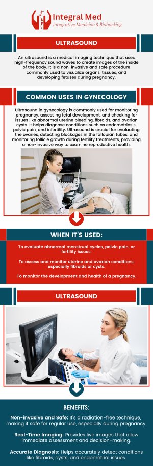 Ultrasound services are typically priced based on the complexity of the procedure and whether the exam requires additional imaging or specialized equipment. On average, the cost of an ultrasound typically ranges from $200 to $800. The cost of an ultrasound can vary depending on the type of ultrasound and the specific area being examined. At Integral Med, our medical professionals assess each patient's needs to provide an accurate and affordable pricing estimate. Contact us today for more information or schedule an appointment online. We are conveniently located at 340 W Butterfield Rd, Suite 3C, Elmhurst, IL 60126.